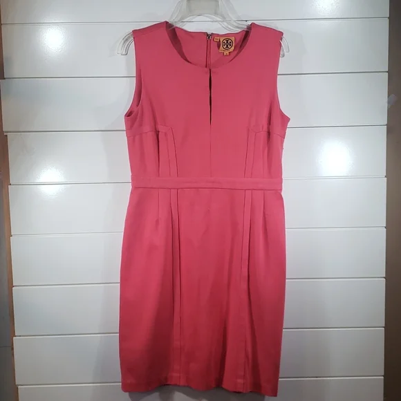 Tory Burch Osten coral pink sleeveless dress - Picture 2 of 10